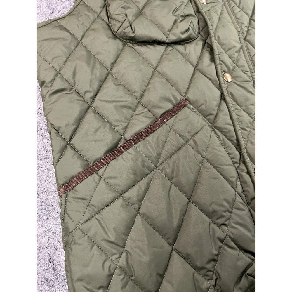 Polo Ralph Lauren Beaton Quilted Utility Vest Green Orange Brown Corduroy Mens M View 5